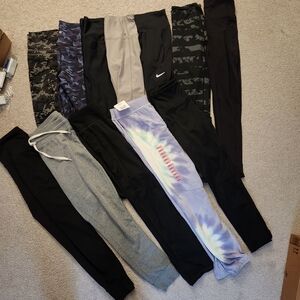 Bundle of 22 Workout Athletic Yoga Lounge Pants Shorts XS Small